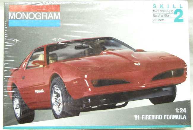 Monogram 1/24 1991 Pontiac Firebird Formula, 2937 plastic model kit